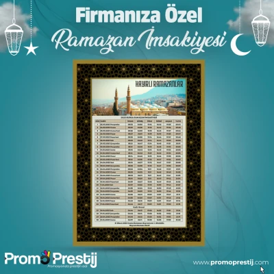 Krem Desen Ramazan İmsakiyesi